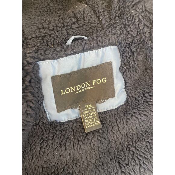 London Fog Full Zip Puffer Jacket & Robeez Shoes Boys Bundle Size 12-18 MO - Picture 4 of 9